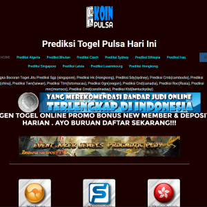 Prediksi Togel Pulsa Hari Ini