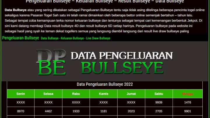 Langkah Bermain Togel Data Bullseye